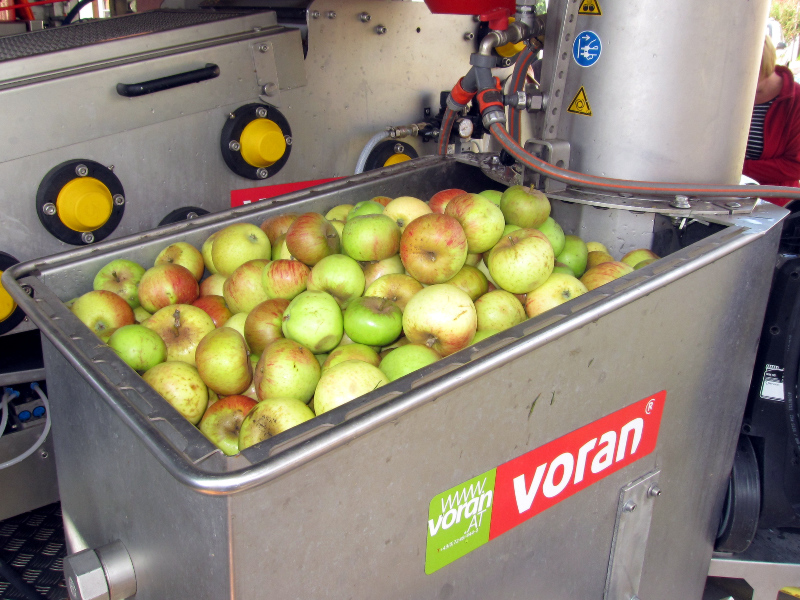 Apfelsaft Herstellung