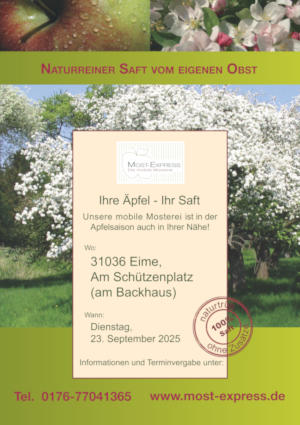 Plakat des MostExpresses für den 24. September 2024 Plakat des MostExpresses für den 23. September 2025